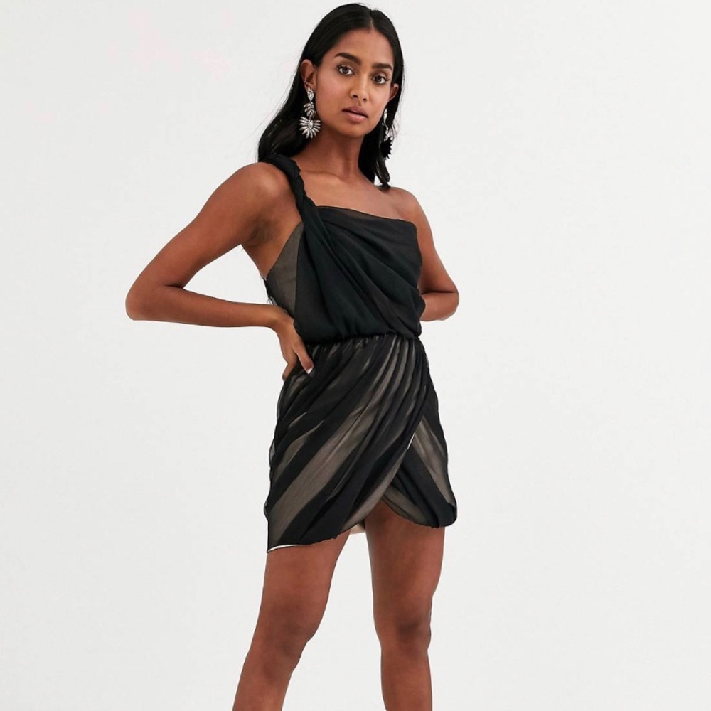 NWT ASOS One Shoulder Mini Dress